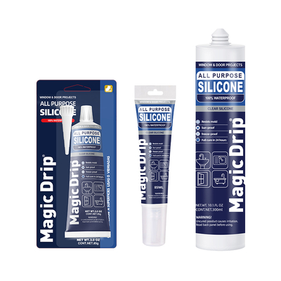 White GP Silicone Sealant Waterproof Clear Adhesive for Window Bathroom