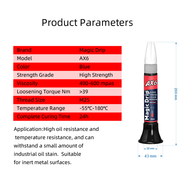 Cheap High Strength Red Color Anaerobic Adhesive Screw Thread Locker Sealant Threadlocker