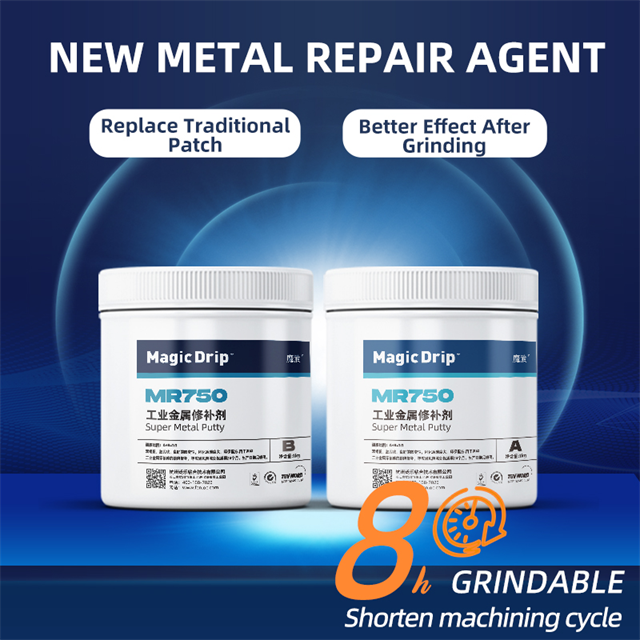 Factory Supply MR750 Repair Agent Steel Metal Repair Putty Glue Metal Putty For Aluminium Repair 500g+500g