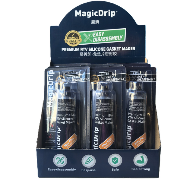 Hot Sale 85g Silicone Sealant Easy Disassembly Black RTV Silicone Gasket Maker for Engine Seal